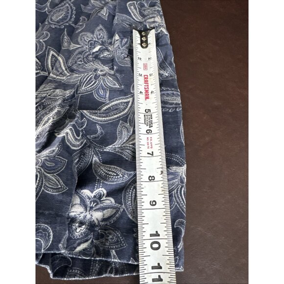 Tasso Elba Mens Floral Navy Lightweight Summer Shirt size L - Picture 10 of 10